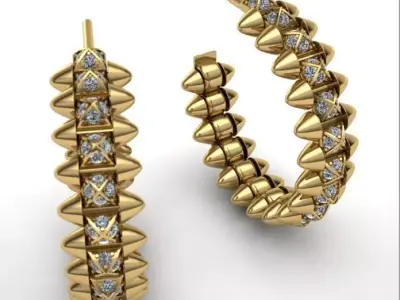 Earring Clash 3D print model