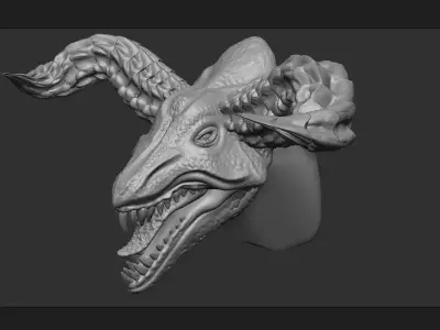 zbrush dragon creature 3D model