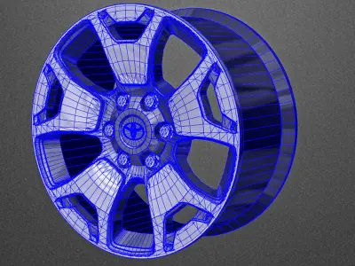 Wheel Hilux 50th and SW4 Diamond 2019 19 3D model