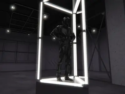 Transparent Booth Photo Opportunity 2 3D model