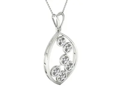 Women pendant 3D print model 11