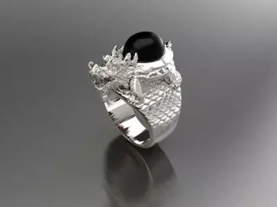 dragon ring 3D print model
