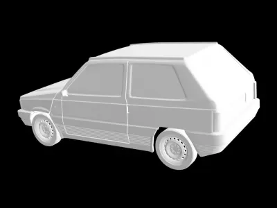 Fiat Panda 1st Gen 3D print model