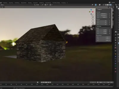 Car Port Low-poly 3D model