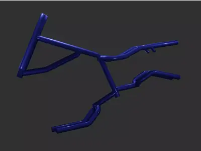 Bike Frame 3D model