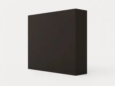 Vesper Wardrobe 250 Cm 3 Sliding Doors Black Low-poly 3D model