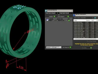 Jewelry Ring 3D print model 29