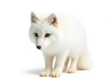 Arctic Fox D Model Pack Low-poly 3D model