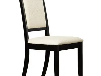 Rymer Tufted Side Chair in Black 3D model