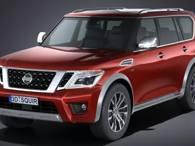 Nissan Armada 2017 3D model
