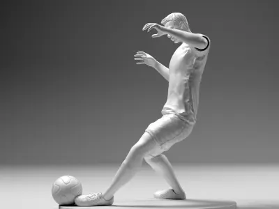 Footballer 02 Sledge Strike 01 Stl 3D print model