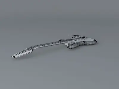 Ibanez Joe Satriani model guitar Free 3D model