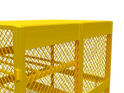 3D model of a box for a gas cylinder 3D model