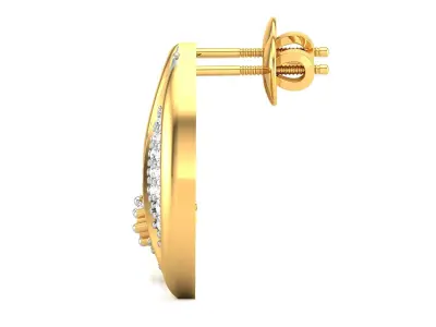 Women Diamond Earring 3D print model get