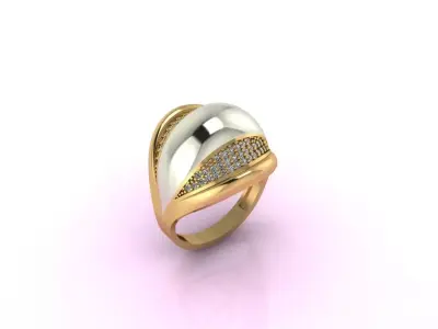 Women Ring 3D print model 19