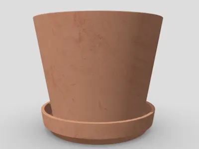Plant Pot 2 Low-poly 3D model