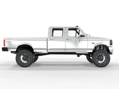 Generic f250 Power Stroke Lifted Truck 3D model