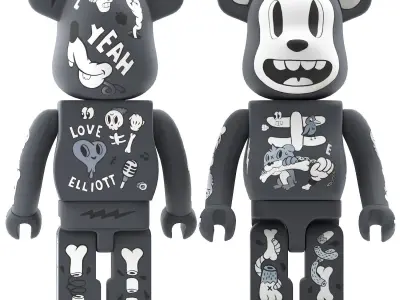 bearbrick cote escriva 3D model