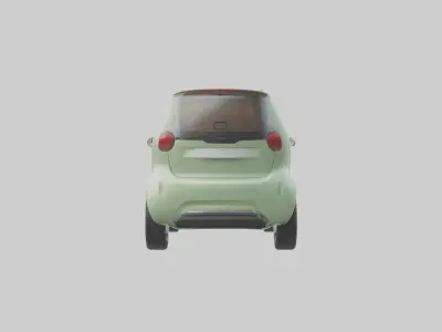 Ecofriendly City Car model Low-poly 3D model