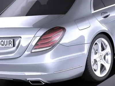 Mercedes-Benz S-class 2016 VRAY 3D model
