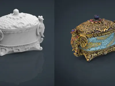 Decorative Jewelry Box 3D model
