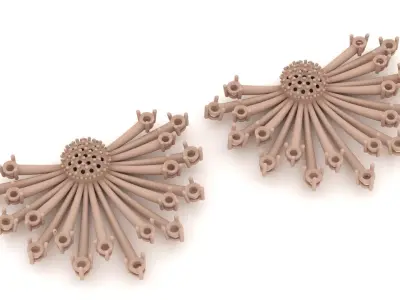 Sunny Earring 008 3D print model