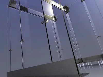 Glass arch or glass visor 3D model