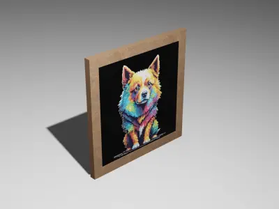 3D DECORATION WALL ART Low-poly 3D model