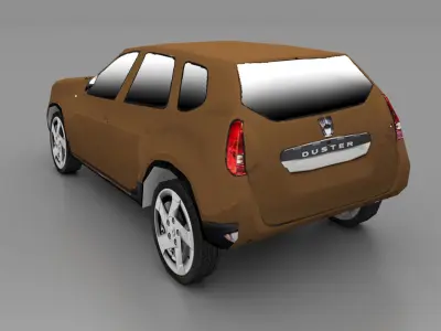 Duster Car Low-poly 3D model