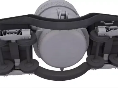 Slag Car Steel 3D model