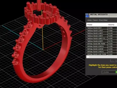 ring woman 3D print model