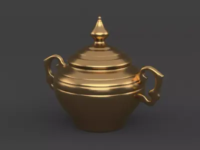 Golden Vase Free 3D model purchase