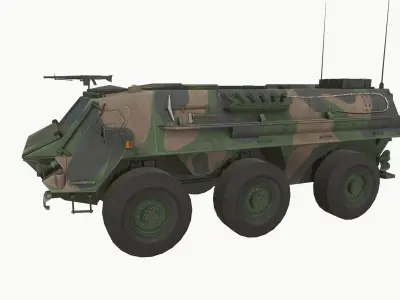 TPz 1 Fuchs Low-poly 3D model