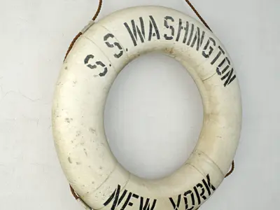 1931 Vintage Life Preserver Ring 3D model