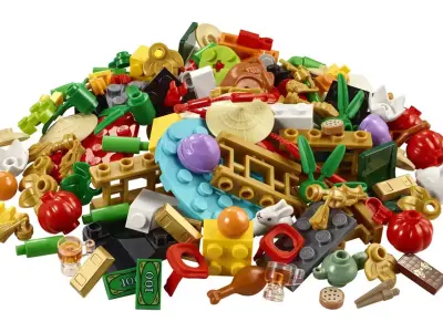 TwindBricks3D - 40605 Lunar New Year VIP Add-On Pack 3D print model