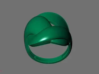 Women Ring Plain Ring Ready STL 3DM Models Womens Rings 3D print model 15