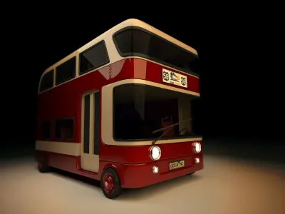 Stylized Bus 3D model