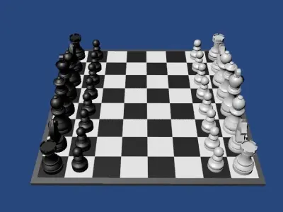 Chess FREE 3D model Free 3D model