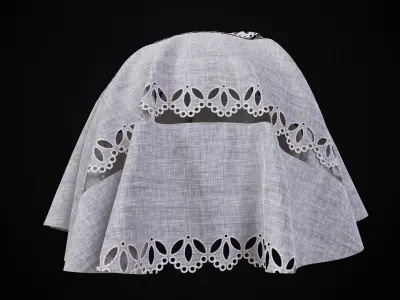 Fabric Material BG and Lace Texture