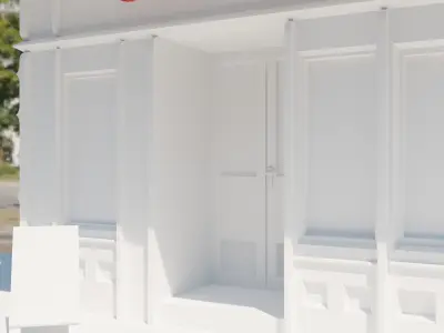 cafe-restaurant free Free 3D model