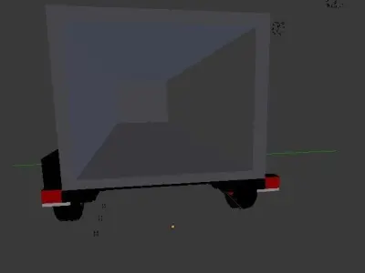 Custom 24 foot gooseneck box trailer Free 3D model