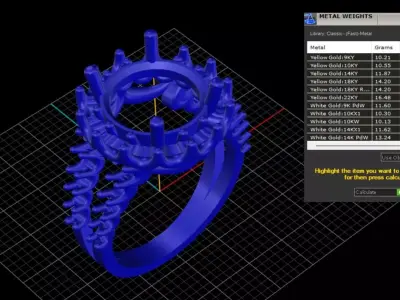 ring woman  3D print model 141