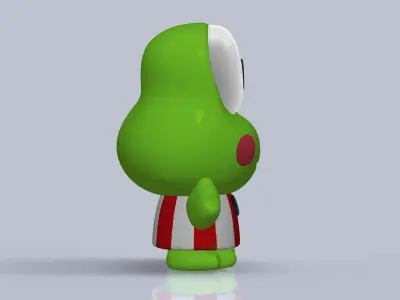Kerokerokeroppi Sanrio Low-poly 3D model