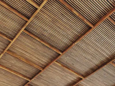 Ceiling straight thin branch n6 3D model