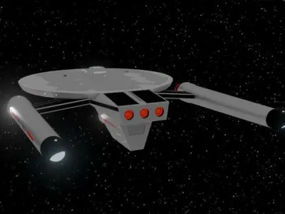 Detroyat-Class Destroyer TOS era Free 3D model