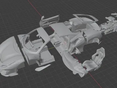 Ferrari 488 Pista 3D print model