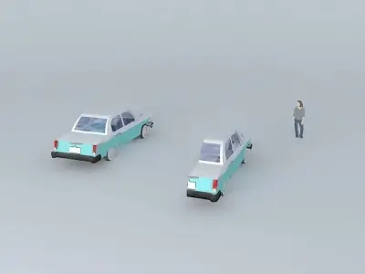 50s car 1 Free 3D model