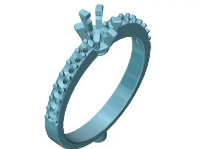 SOLITARY ANY RING 3D print model