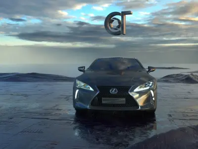 Lexus LC 500 2023 3d model 3D model