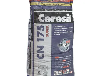 Dry building mix Low-poly 3D model